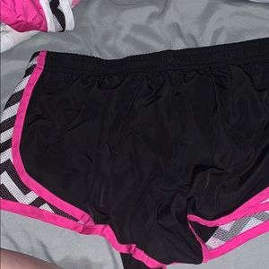 Zebra print athletic shorts